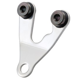 Daytona 61197 Motorcycle Meter Stay, Mounting Width 1.8 inches (45 mm), Mounting M10, Anti-Vibration Rubber, Stainless Steel, Center/10° Bend