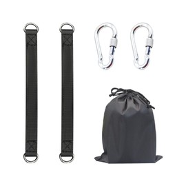 GVSAVY 2 Slings, 2 Hooks, 1 Storage Bag, Swing Hanging Kit, Swing Attachment, Nylon Sling for Fitness Training, Hanging Swing