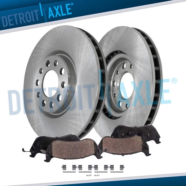 Detroit Axle Front Disc Rotors Brake Pads for 2014 -