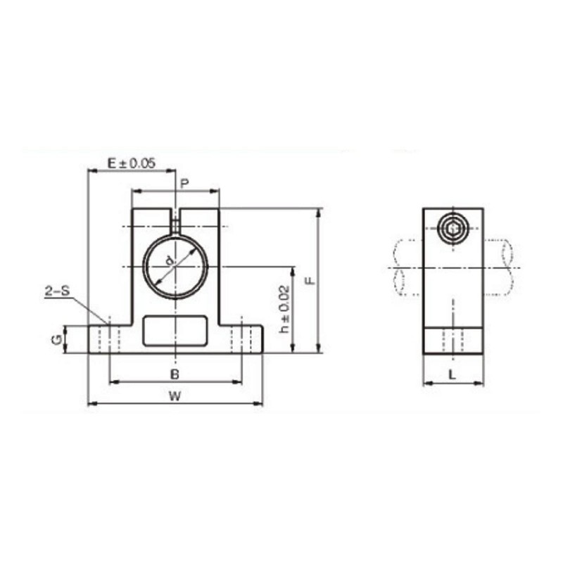 10 Pieces Aluminium Alloy Linear Shaft Support SK12 Linear Motion