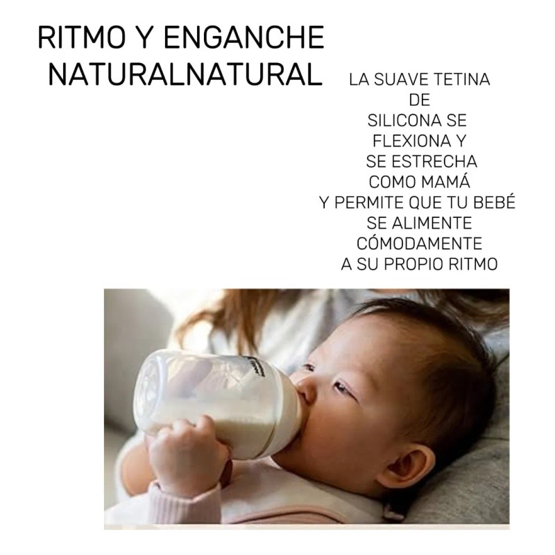 Biberones Tommee Tippee Natural Start 9oz 3 Pack Mamilas