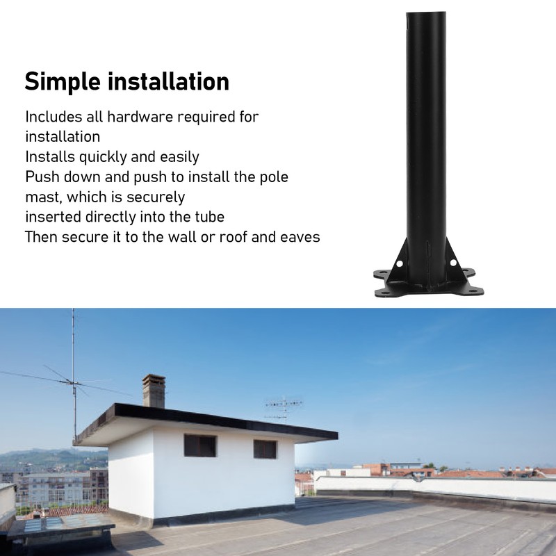 Satellite Dish Mount Windproof Satellite Antennae Wall Roof Mount for