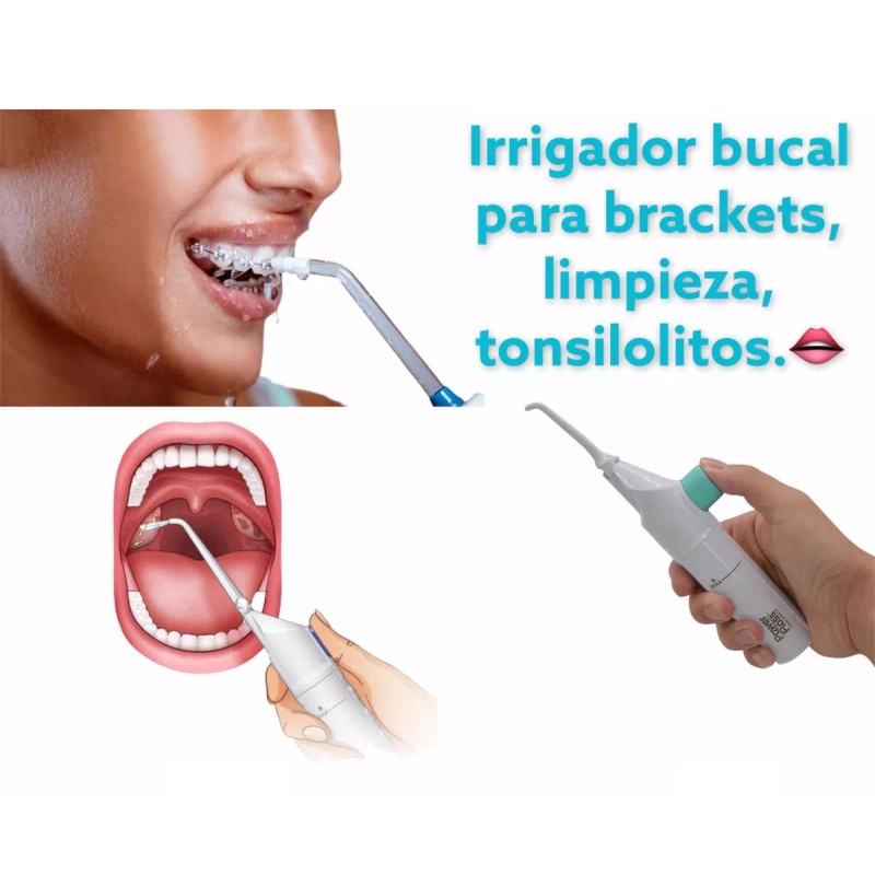 Power floss Irrigador Bucal Limpieza Brackets Eliminación Tonsilolito