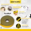 ifloortape DuraMark Yellow Outdoor Pavement Marking Tape, Flexible Polymer Rubber