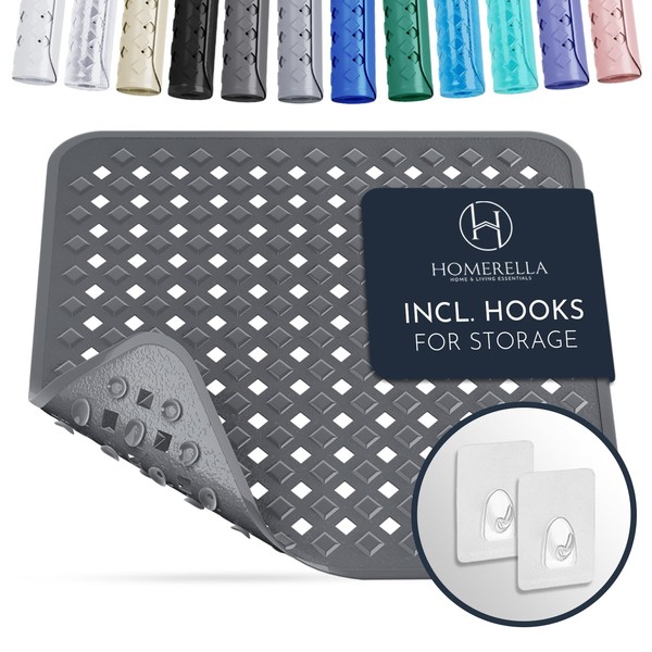 Homerella Shower Mat Skin-Sensitive 53 x 53 cm Includes Hanging