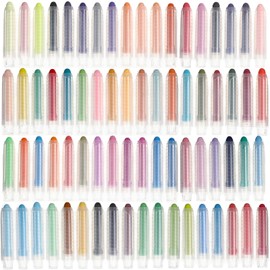 Ireer Dustless Chalk Set Colored Chalk with Holder Sidewalk Chalk for Kids Washable Toddler Chalk for Chalkboard Blackboard Children Drawing Writing Art Tool Toys Gift Party Favors (72 Pcs)