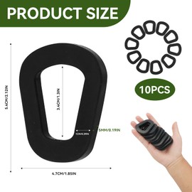 10 Stück Dichtungen für Benzinkanister,Dichtung Kanister,schwarze Kanisterdichtung Gummi für 20 l Wasser- oder Kraftstoffkanister, Ersatzdichtung Gummi