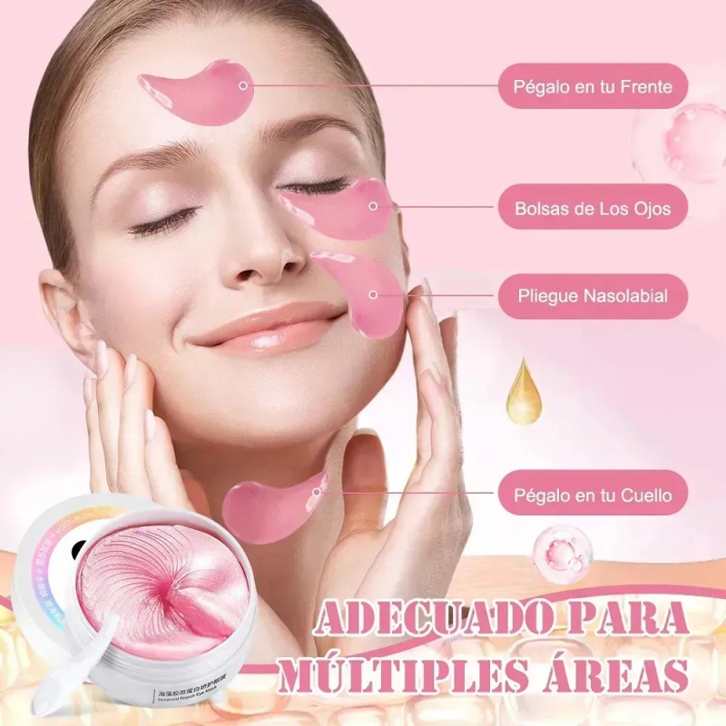 🔥 60 pares parches para ojos máscaras de colágeno de