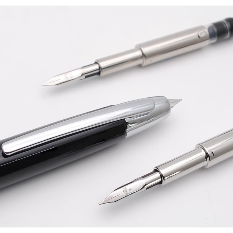 JINHAO 10 Press Fountain Pen Retractable Metal Pen with Ink