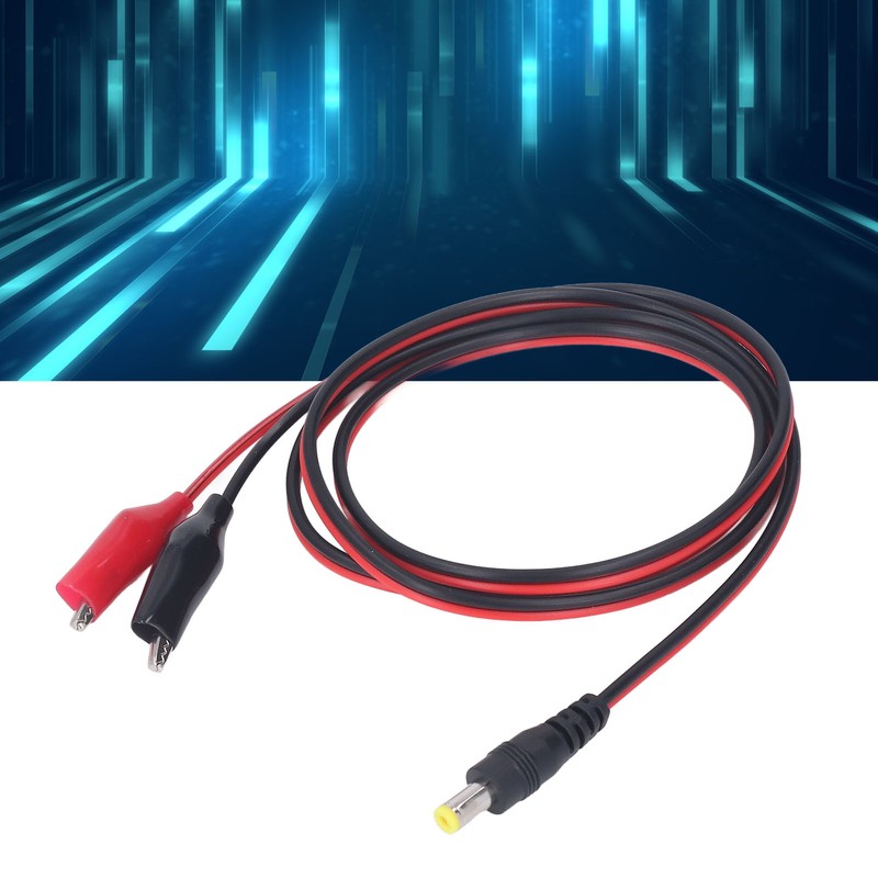 DC to Dual Test Clip Cable Copper Core Electrical Test