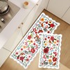 Kitchen Rugs, 2PCS Waterproof Kitchen Mats, Cushioned Anti Fatigue Kitchen