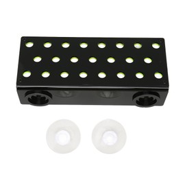 Coral Frag Rack Fluorescent Green 23 Plug Holes Suction Cup Fixing Acrylic Coral Holder for Saltwater Fish Tank