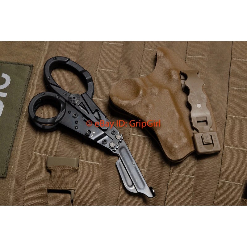 GripGirlSupply Custom Kydex Coyote Holster for SOG Para Trauma Shears