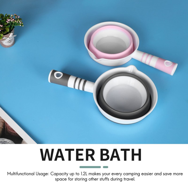 Hopbucan 2 Pack Foldable Water Ladle, Collapsible Water Scoop Dipper,