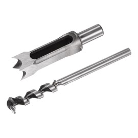 uxcell Square Hole Drill Bit, 1" High-Carbon Steel Hollow Chisel Mortise Power Tool for Woodworking