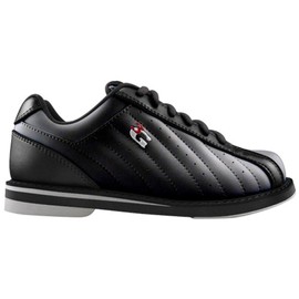 3G Kicks Unisex Black Bowling Shoes- Wide Width