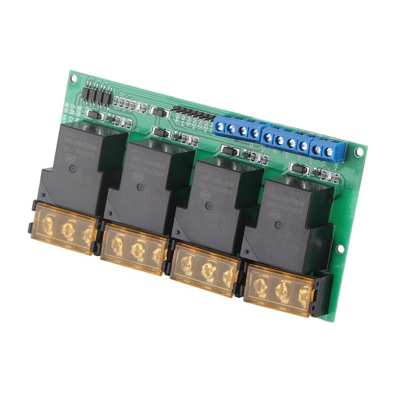 High Power Four Way Relay Module Control Panel Optocoupler Isolation