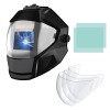 TRQWH Panoramic Welding Helmet with Auto Darkening and 3/Pack Lens