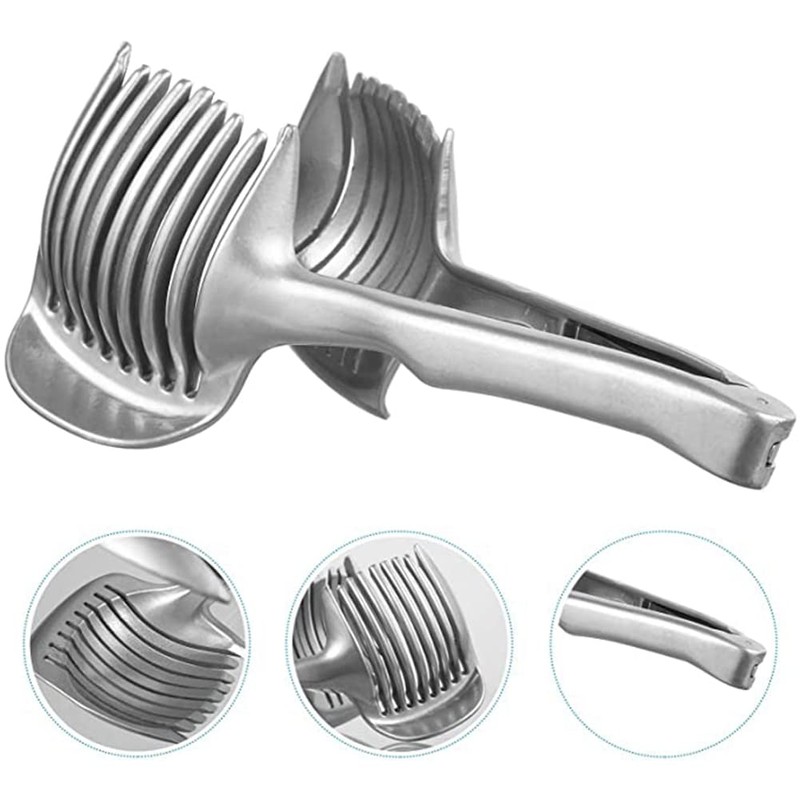 Srrrwunti Tomato Lemon Slicer Stand Fruit Cutter with Handle Kitchen