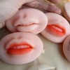 Hipifans 3 Pieces 3D Fake Lips, Silicone Lips for Makeup