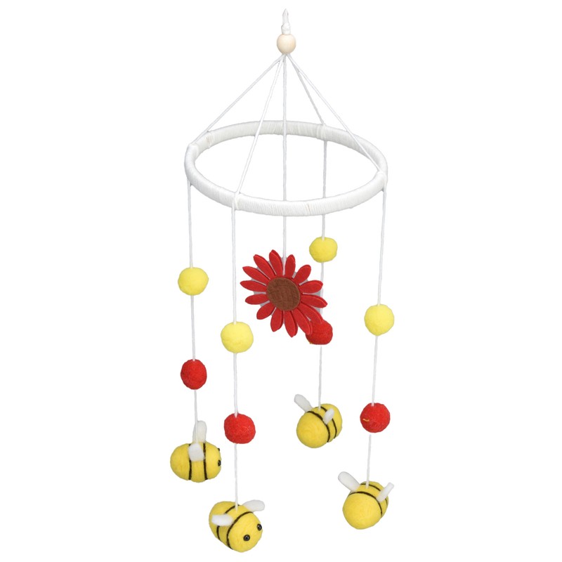 Baby Nursery Mobile Crib Hanging Mobile Decor with Honey Bee