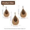 3 Pack Teardrop Woven Hanging Basket Wall Basket Cotton 3