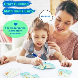 Alened Subtraction Flash Cards, Math Facts Flashcards 1-20, Math Manipulatives Games for Kindergarten, 1st, 2nd, 3rd, 4th, 5th, 6th Grade Kids Ages 4-12