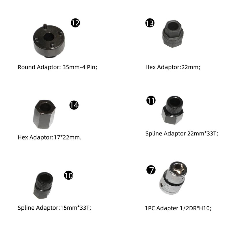 14 Piece Alternator Pulley Remove Kit Free Wheeling Pulley Remover