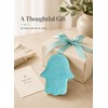 Ceramic Spoon Rest for Stove Top and Kitchen Counter, Turquoise