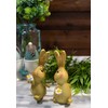 HEITMANN DECO Polyresin Rabbit, Yellow, for Standing, Brown