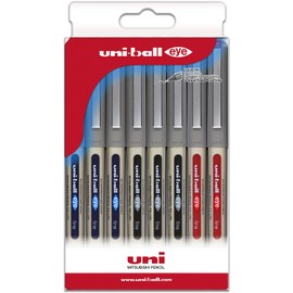 Uni-Ball uni-ball Etui 8 Roller Flüssigtinte UB-157 Grundfarben