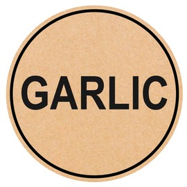 1.5 inch 300 PCS Garlic Stickers Adhesive Removable Stickers for Food Rotation Package