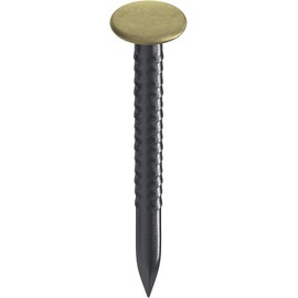 TOX Home Classic M 063600100 Picture Nail Made of Hardened Steel with Brass Head in Recyclable Paper Packaging, Size 2.0 x 20 mm, Steel Nails for Pictures for Almost All Building Materials, Pack of 20