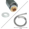 ciciment Chrome Trigger Handheld Shower Head Kit with Hook,59in ABS