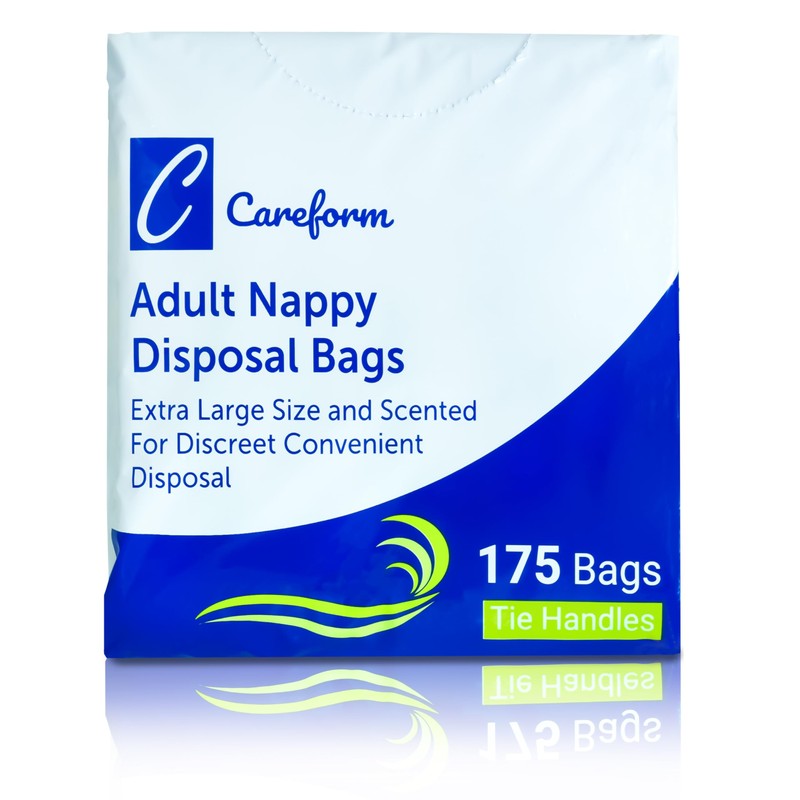 Careform Adult Nappy Bags | 175 Pack | Extra Large
