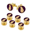 4031849 Pair of Jester Cuff Links and Set of 6