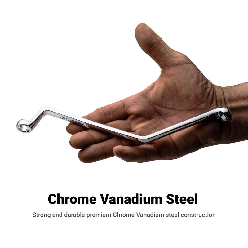 Capri Tools Brake Bleeder Wrench Set, Angled Double Box End,