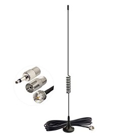 Bingfu FM Radio Antenna Magnetic Base FM Antenna for Stereo Receiver Indoor Pioneer Onkyo Yamaha Marantz Sherwood Bose Wave Music System Home Stereo Receiver AV Audio Vedio Home Theater Receiver
