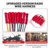 RED WOLF Stereo Wiring Harness Pre-Installed Wire Connectors Compatible with