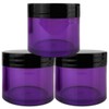 Beauticom 30G/30ML(1 Oz) Round Clear Jars with Flat Top Lids
