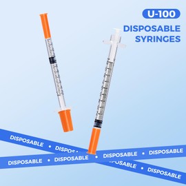 0.5ml 31G 5/16 in (8 mm) Syringe, Disposable Individually Wrapped , 100 Pcs