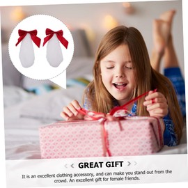 Mikinona 1pair Hair Clips Rabbit Ears Lop Ears Hairpin Lolita Bowknot Barrettes for Boys and Girls Girls