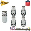 ARROW 4x 1.77" Chrome M14x1.5 Anti-Theft Wheel Lock Nut &Key Fit Infiniti Nissan Lexus