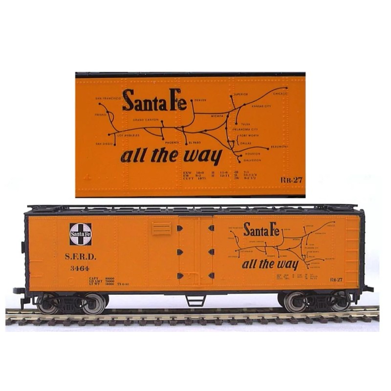Model Power HO SCALE TRAINS MODEL POWER SANTA FE MAP