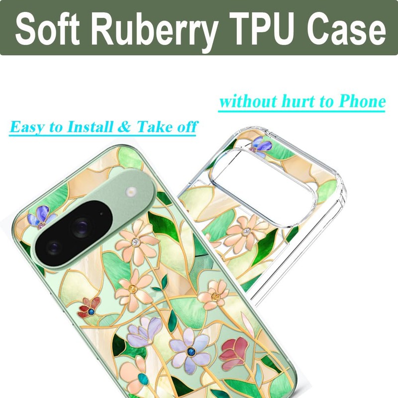 Unov Case Compatible with Pixel 9 Pro XL Case Clear