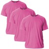 Gildan Adult Ultra Cotton T-Shirt, Style G2000, Multipack, Heliconia (3-Pack),