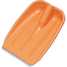 Iris Ohyama Snow Shoveling Scoop Head Metal Blade Scoop Slim Head Orange