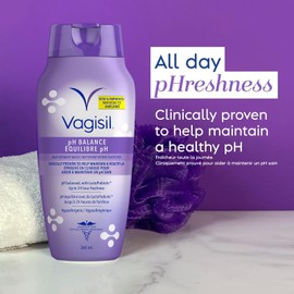 Vagisil pH Balanced Feminine Wash for Intimate Areas and Sensitive Skin, Gynecologist Tested, 360mL