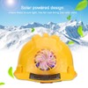 Outdoor Safety Helmet with Solar Power Fan Working Hat Construction