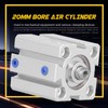 Thin Air Cylinder Aluminum Double Acting Linear Reciprocating Motion Accessories
